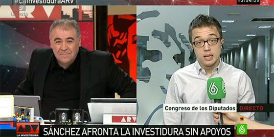 El palo m&aacute;s inesperado de Ferreras a Errej&oacute;n por su defensa a Otegi: "&iexcl;Esto no es Venezuela"
