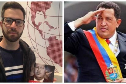 David Placer y Hugo Ch&aacute;vez.