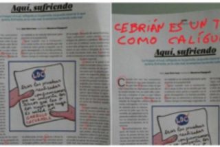 &iquest;Han colado un mensaje oculto en 'El Pa&iacute;s'?: "Cebri&aacute;n es un tirano como Cal&iacute;gula"