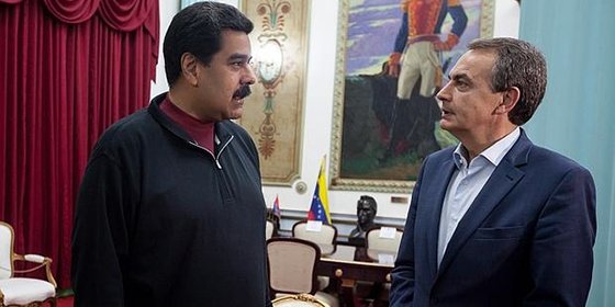 A esto ha ido ZP a Venezuela: a hacerse el simp&aacute;tico con Maduro