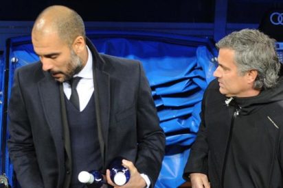 Pep Guardiola y Jos&eacute; Mourinho ya tuvieron su primer cruce en Manchester