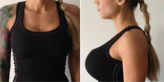 La mujer a la que han echado del gimnasio por tener las tetas grandes