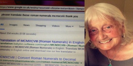 La anciana hace sonre&iacute;r a Google con su exquisita educaci&oacute;n brit&aacute;nica