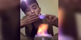 Con este esc&aacute;ndalo se prende fuego el 'pitillo' un fumeta patoso