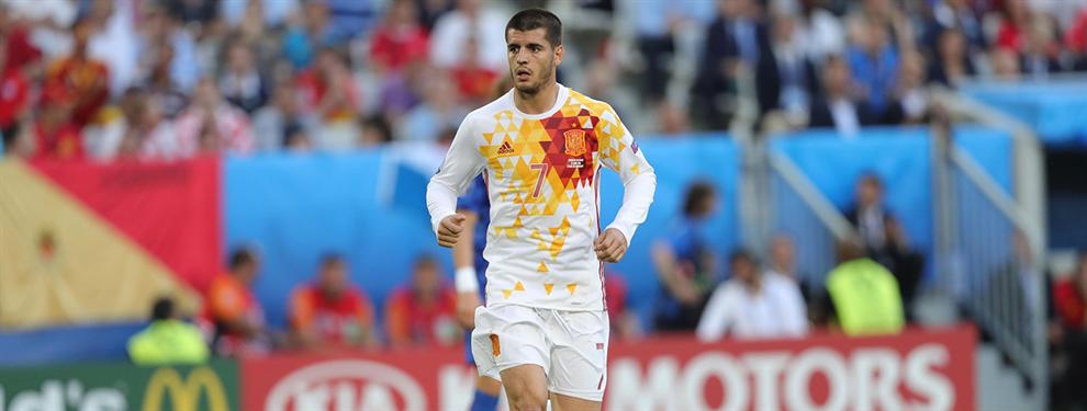Peligro: en Inglaterra juegan con la cabeza de Álvaro Morata