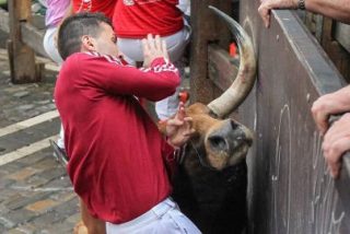 San Ferm&iacute;n 2016: Cinco heridos en el cuarto encierro