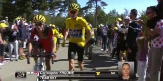 Valle-Inclán escribe el final: Froome pierde su bicicleta tras un accidente y acaba subiendo a pie