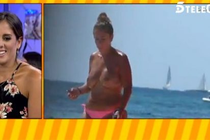 Anabel Pantoja monta un 'Bollo' con su despelote playero