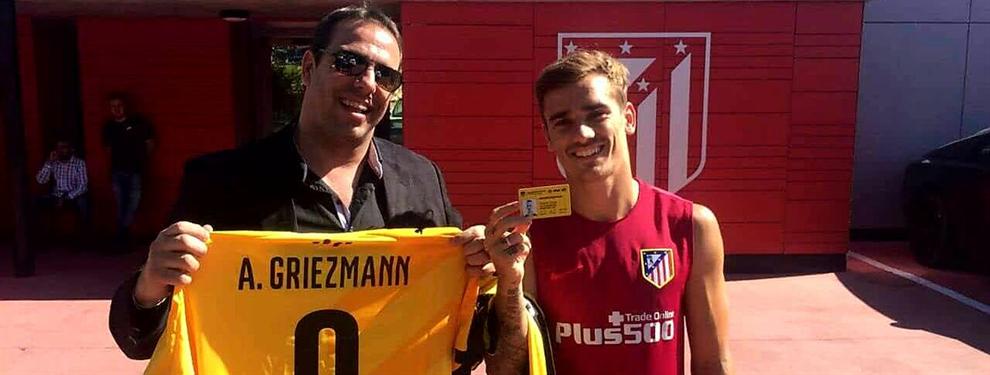 Fichaje estrella: Antoine Griezmann pos&oacute; con la camiseta de su club