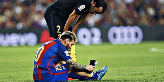 Leo Messi, tres semanas de baja por una rotura en el aductor del muslo derecho