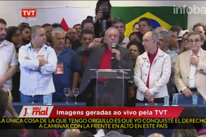As&iacute; llora a moco tendido Lula da Silva: "Prueben que soy corrupto e ir&eacute; caminando a la c&aacute;rcel"