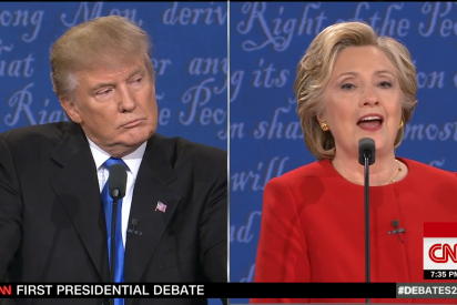 Clinton contra Trump a cara de perro