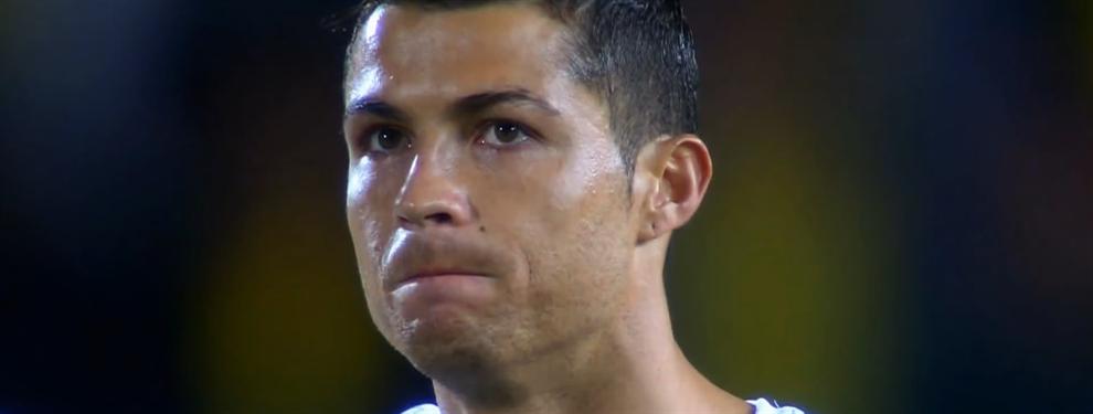 El compa&ntilde;ero con el que ahog&oacute; las penas Cristiano Ronaldo al final del partido