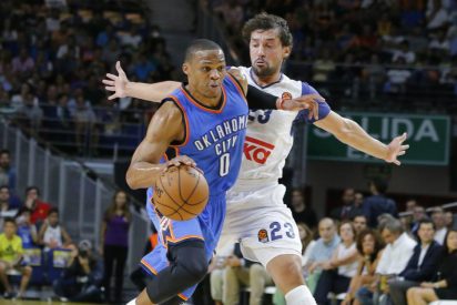 El incre&iacute;ble Llull lidera una remontada NBA: Real Madrid 142 - Oklahoma City Thunder 137