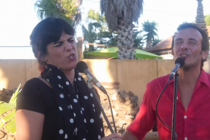 Teresa Rodr&iacute;guez y 'El Kichi' se sueltan la melena y se marcan un dueto