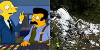 El 'prof&eacute;tico' cap&iacute;tulo de los Simpsons que relacionan con la tragedia del Chapecoense