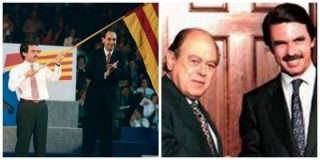 Aznar con un Vidal-Quadras al que traicionó por entregarse a Pujol.