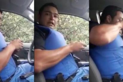 [V&Iacute;DEO] El polic&iacute;a que se pone de coca&iacute;na hasta las cejas en su coche patrulla