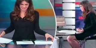 La entrepierna de una bella presentadora italiana en un inesperado 'abierto'