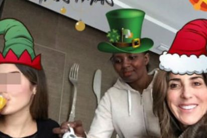 La extra&ntilde;a foto navide&ntilde;a de Paz Padilla con su asistenta "negra": &iquest;es una clasista y una explotadora?