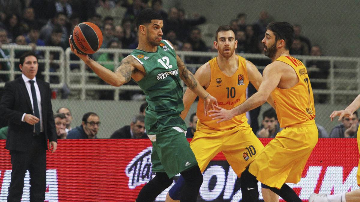 Pascual derrota al Barcelona con Bourousis y Rivers de l&iacute;deres: Panathinaikos 71 - FC Barcelona Lassa 65