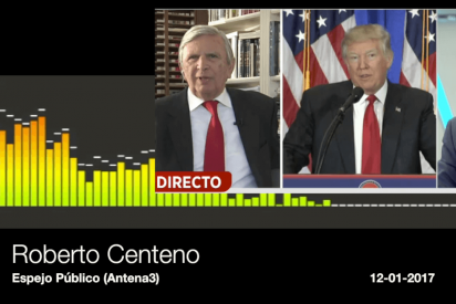 Roberto Centeno a voces con Chema Crespo y Pilar Cernuda