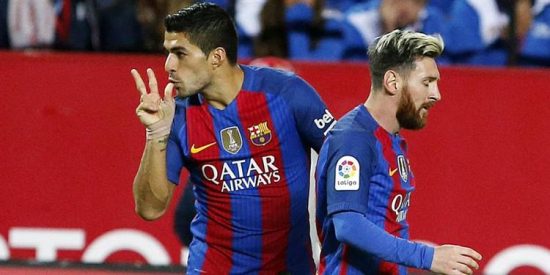 Messi y Luis Su&aacute;rez, juntos por el Pichichi