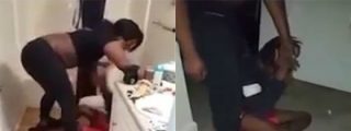 La fiera pilla al novio haciendo 'sexting' en el ba&ntilde;o y le da una paliza de muerte