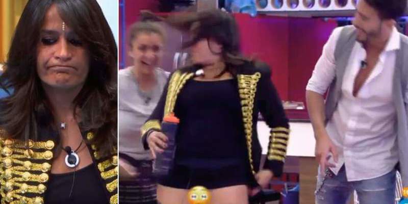 'GH VIP': A&iacute;da N&iacute;zar pasea sin bragas por la casa de Guadalix y lo ense&ntilde;a todo