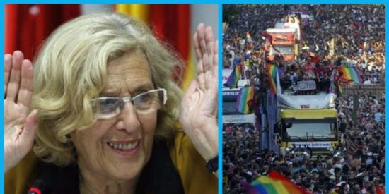 Carmena comparte aguja y ganchillo: &iexcl;quiere que los madrile&ntilde;os cosan la bandera del Orgullo Gay!