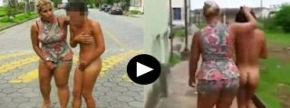 Pilla a una veintea&ntilde;era fornicando con su marido y la pasea desnuda: "&iexcl;Captur&eacute; a esta puta!"