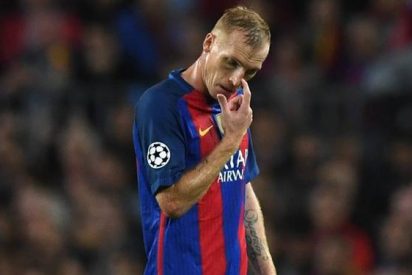 La sorprendente explicacion de Mathieu a su feo gesto tras la remontada del Barcelona