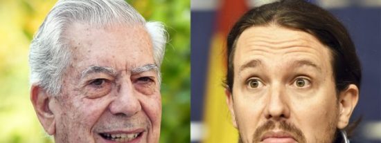 Una pulgosa jaur&iacute;a podemita lee la cartilla a Vargas Llosa en Twitter: &iexcl;"Canelo", "idiota"!