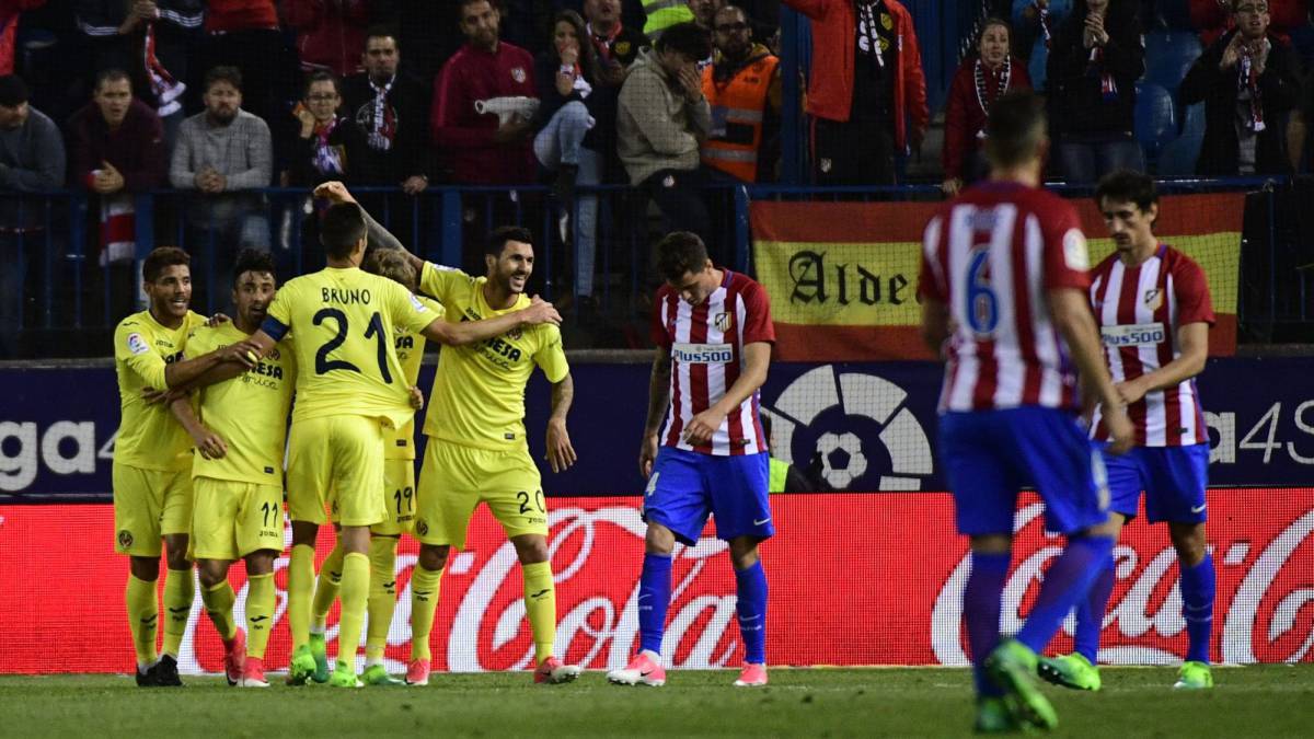 El Atleti del Cholo se complica la vida: Atlético de Madrid 0 - Villarreal 1