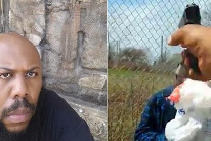 El calvo que asesina a un anciano al azar en la calle y lo transmite por Facebook Live