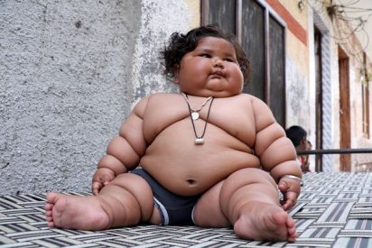 El beb&eacute; de ocho meses que pesa 17 kilos: "Come como una ni&ntilde;a de diez a&ntilde;os"