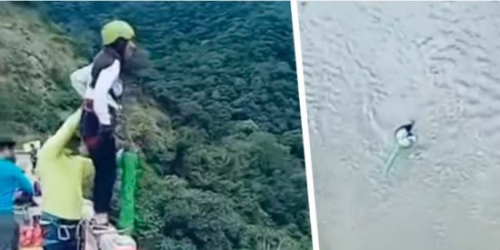 La joven que salta en 'bungee jumping' y se estrella contra el suelo