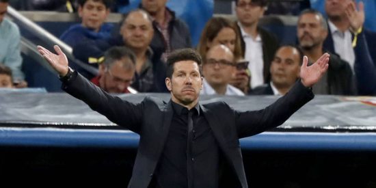 Cholo Simeone: "Pienso que tenemos opciones porque el f&uacute;tbol es maravilloso y nos llamamos Atl&eacute;tico"