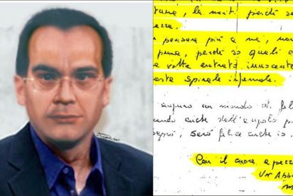 La bella carta de amor que el capo de la Mafia escribi&oacute; antes de fugarse