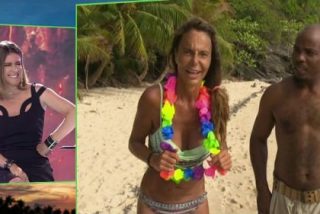 Barneda se r&iacute;e de Leticia Sabater cuando besa en directo a un &iacute;ndigena en 'Supervivientes'