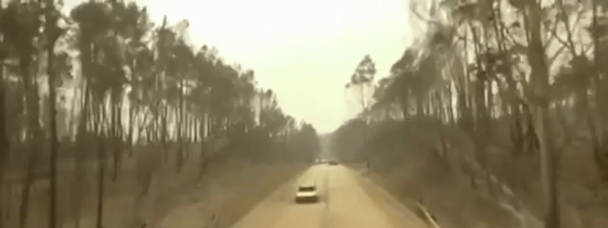 El pavoroso incendio de Portugal a vista de dron