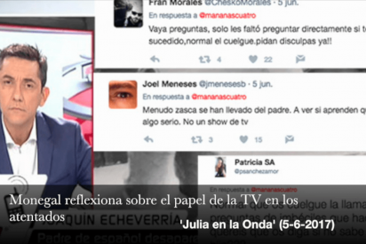 Monegal opina sobre la desafortunada entrevista de Javier Ruiz al padre del espa&ntilde;ol desaparecido