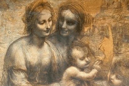 La Virgen María con el Niño Jesús y Santa Ana, de Leonbardo da Vinci.