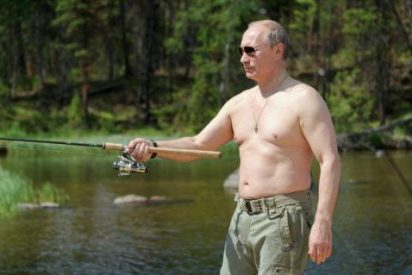 Putin se fue de vacaciones y sus fans enloquecen al verlo pescar