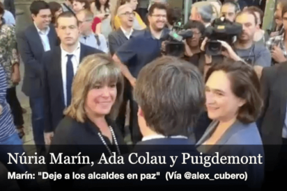 La alcaldesa de Hospitalet se planta ante Puigdemont: "Dejen a los alcaldes en paz"