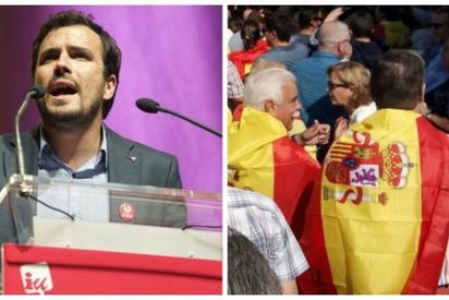laSexta y Garzón llaman 'nazis' a los que portan una bandera española y no votan a Podemos