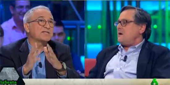 Marhuenda estalla ante Javier Sard&aacute; por sus tesis sobre el 1-O: "T&uacute; no tienes ni pu&ntilde;etera idea"