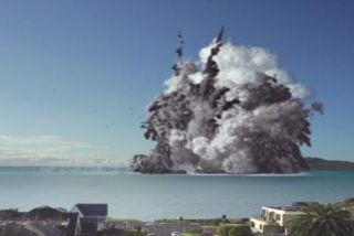 'Erupci&oacute;n' de un volc&aacute;n submarino 'destruye' la ciudad m&aacute;s poblada de Nueva Zelanda