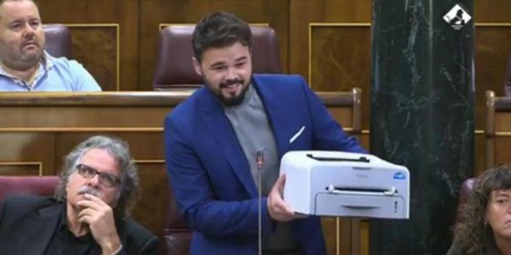 Así sería la historia de España si la escribiera Rufián