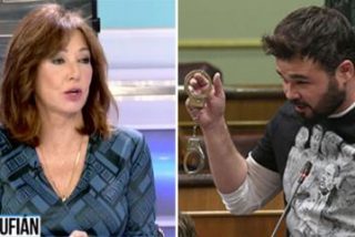 Ana Rosa pisotea las est&uacute;pidas esposas sexuales del buf&oacute;n independentista del Congreso